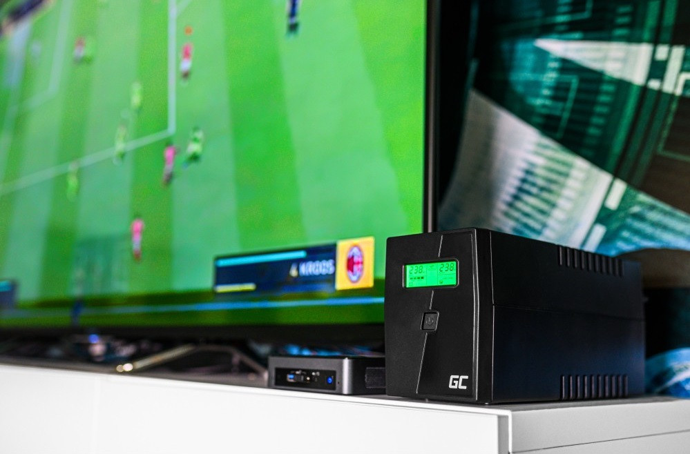 GREEN CELL ZASILACZ AWARYJNY UPS01LCD 600VA 360W - zdjęcie 4