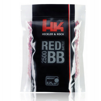 Kulki ASG 6mm 0,25g Heckler&Koch Red Battle 2500szt - zdjęcie 1