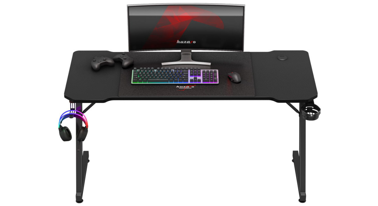 Biurko gamingowe Huzaro Hero 3.3 Black - zdjęcie 7