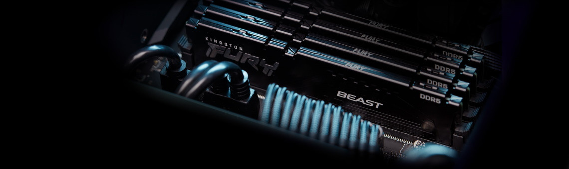 Kingston FURY DDR5 32GB (2x16GB) 5200MHz CL40 Beast Black XMP (KF552C40BBK2-32) - zdjęcie 4