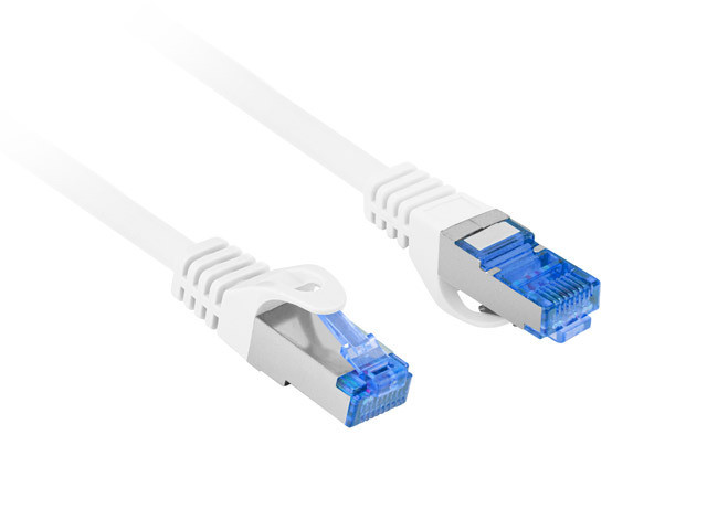 LANBERG PATCHCORD S/FTP KAT.6A 20M BIAŁY LSZH - zdjęcie 1