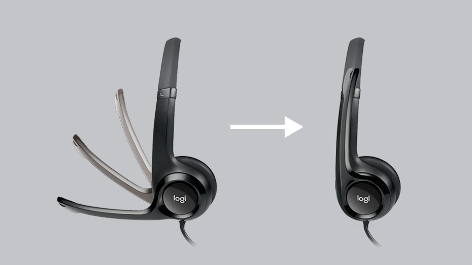 Słuchawki Logitech USB headset H390. - zdjęcie 2