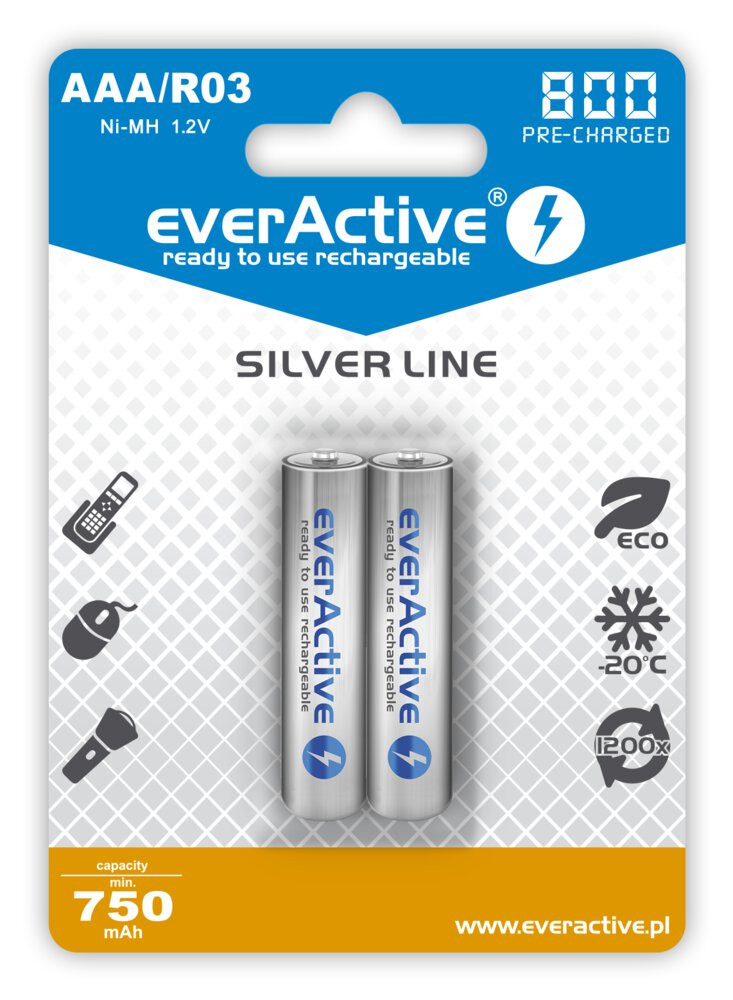EVERACTIVE AKUMULATORKI AAA 800 MAH EVHRL03-800 - zdjęcie 1