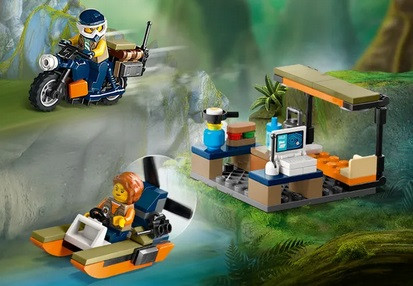LEGO City 60437 Helikopter badaczy dżungli w bazie - zdjęcie 5