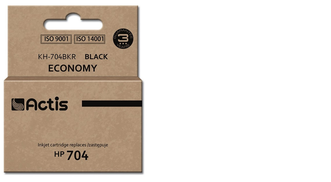 Actis KH-704BKR Tusz do drukarki HP, Zamiennik HP 704 CN692AE; Standard; 15 ml; czarny. - zdjęcie 1