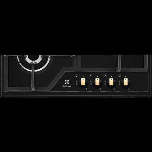 Płyta gazowa ELECTROLUX EGS6436RK czarna retro - zdjęcie 2