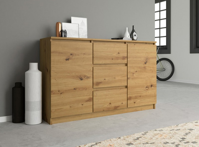 KOMODA 2 DRZWI 3 SZUFLADY ARTISAN - zdjęcie 3
