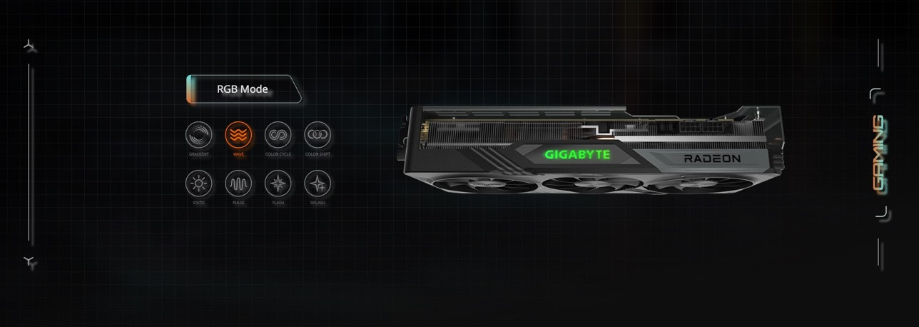 Karta graficzna Gigabyte Radeon RX 7800 XT GAMING OC 16GB GDDR6 (GV-R78XTGAMING OC-16GD) - zdjęcie 9