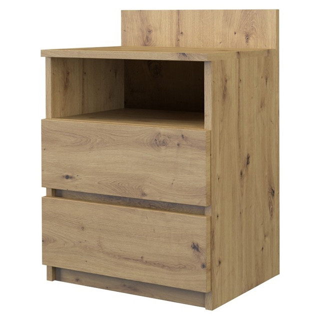 M1 MALWA STOLIK NOCNY 2 SZUFLADY 1 PÓŁKA ARTISAN - zdjęcie 2