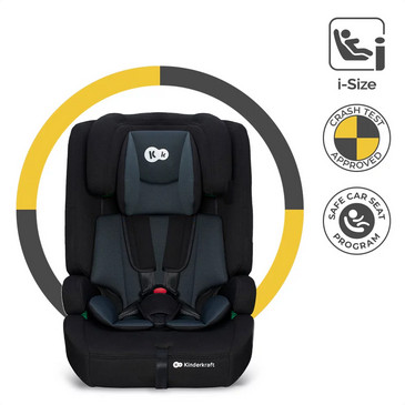 Kinderkraft fotel SAFETY FIX 2 i-Size 9-36kg Szary 5VAT - zdjęcie 2