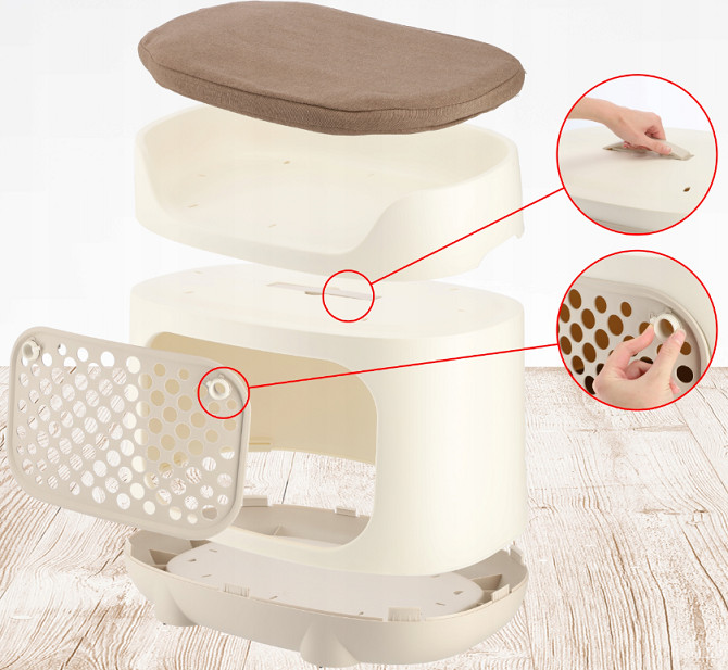 CURVER PetLife Bunk Bed 3w1 - legowisko / transporter dla psa i kota - zdjęcie 1
