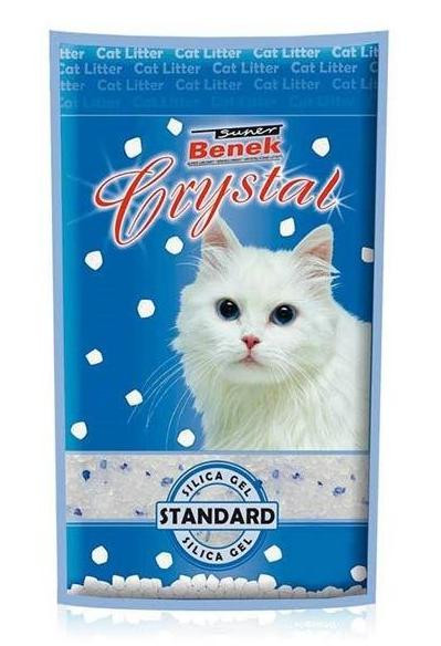 CERTECH Super Benek Crystal Standard Naturalny - żwirek dla kota niezbrylający 3,8l - zdjęcie 1