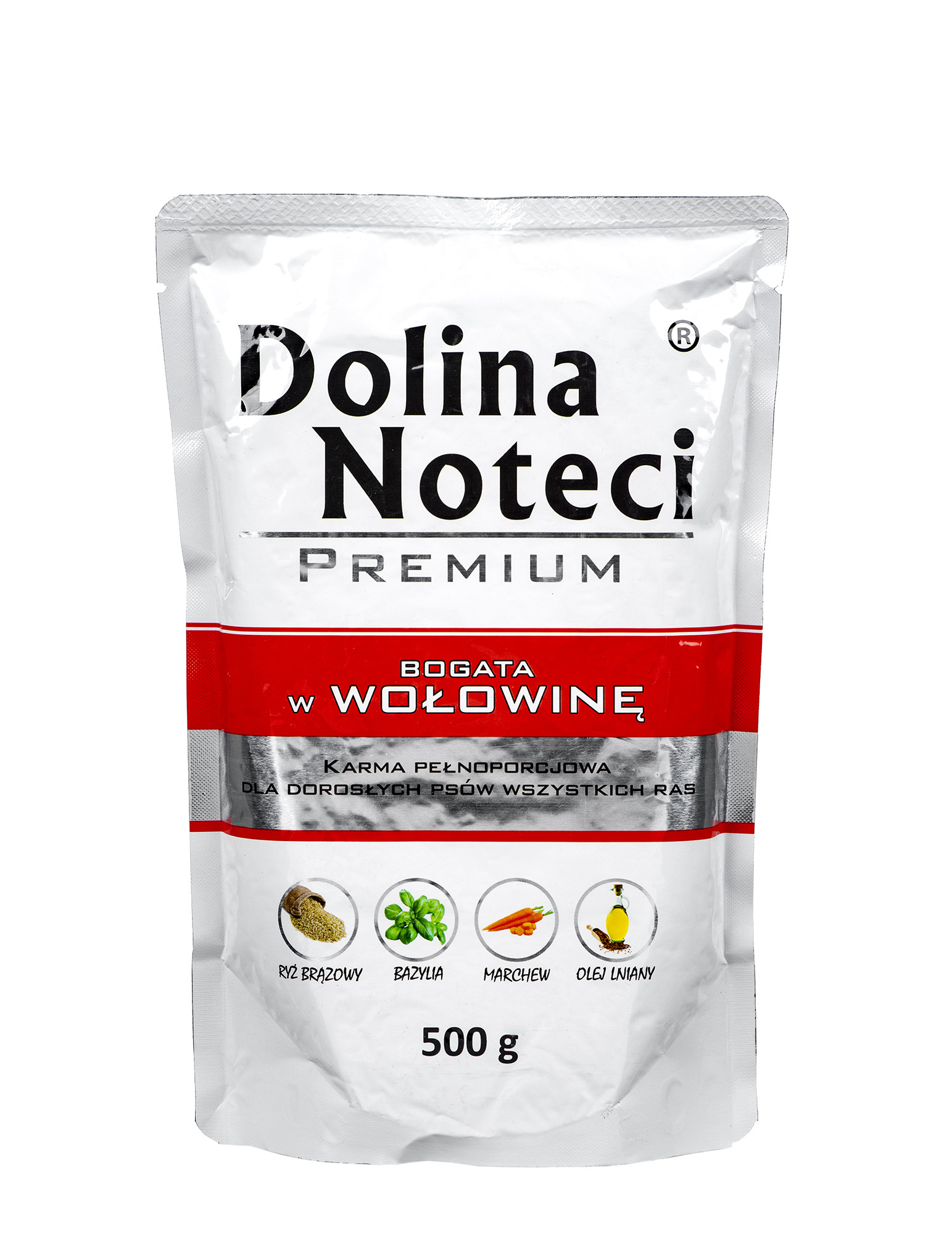 DOLINA NOTECI Premium bogata w wołowinę - mokra karma dla psa - 500 g - zdjęcie 1