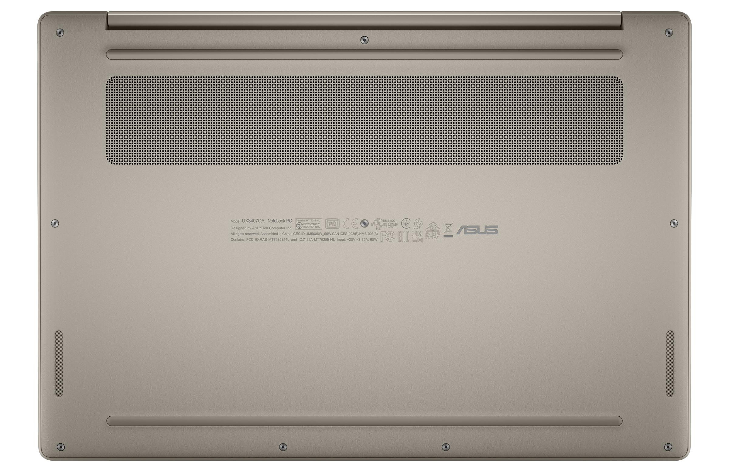 ASUS Zenbook A14 UX3407RA-QD020W X Elite X1E 78 100 14.0" WUXGA OLED 60Hz 400nits Glossy 32GB LPDDR5X SSD1TB Qualcomm Adreno GPU WLAN+BT Cam 70WHrs Win11 Zabriskie Beige - zdjęcie 6