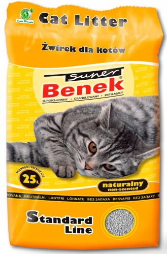 Certech Super Benek Economic - żwirek dla kota zbrylający 25 l - zdjęcie 1