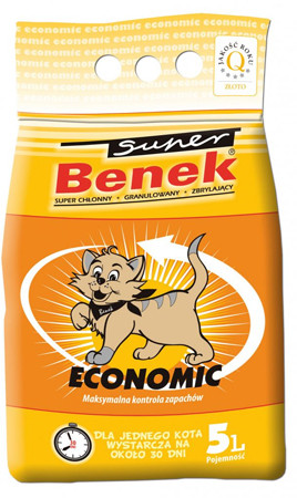 CERTECH Super Benek Economic - żwirek dla kota zbrylający 5l - zdjęcie 1