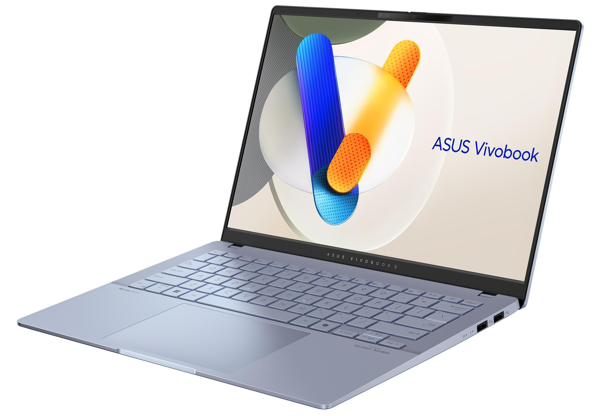 ASUS Vivobook S 14 OLED S5406MA-PP016W Ultra 7 155H 14.0"3K 120Hz 400nits Glossy 16GB LPDDR5X SSD1TB Intel Arc Graphics WLAN+BT Cam 75WHrs Win11 Mist Blue - zdjęcie 4