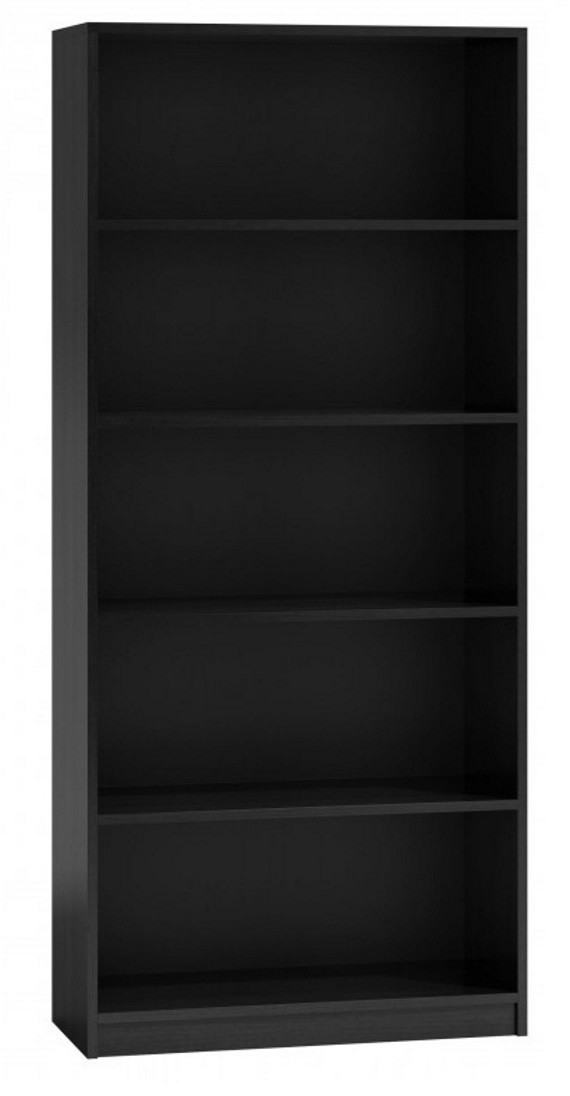 REGAŁ NA KSIĄŻKI 80 CM CZARNY - zdjęcie 1