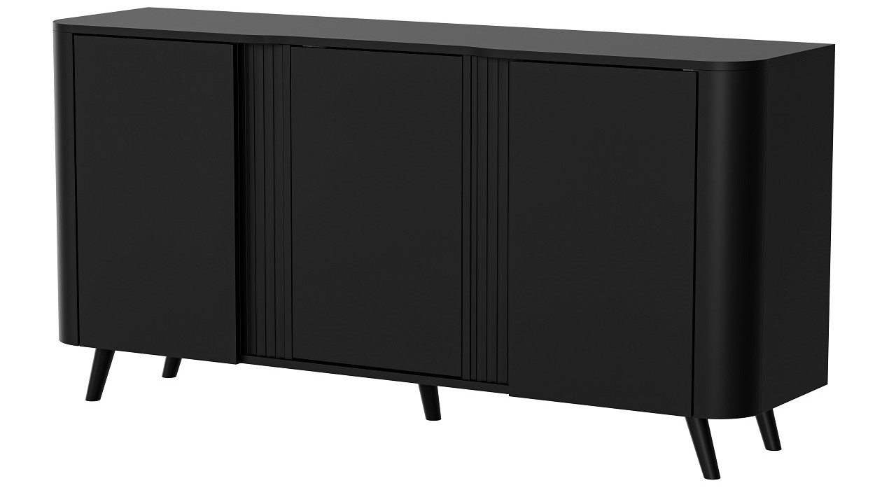 Komoda VOLARE 151x39x75 czarny - zdjęcie 1
