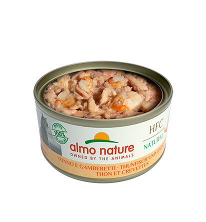 ALMO NATURE HFC Natural tuńczyk i krewetki - mokra karma dla kota - 70g - zdjęcie 1