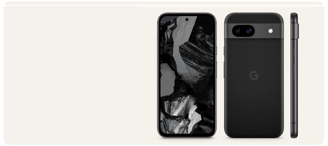 Smartfon Google Pixel 8A 5G 8/128GB DS Obsidian - zdjęcie 1