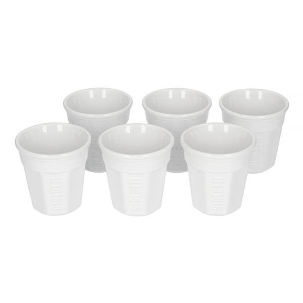 Bialetti Bicchierini zestaw 6 filiżanek do espresso biały - zdjęcie 1