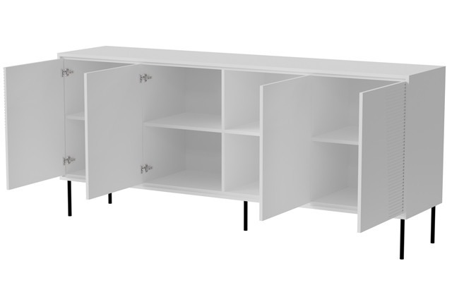Komoda 4D ABI 200x45x88 biały mat - zdjęcie 2