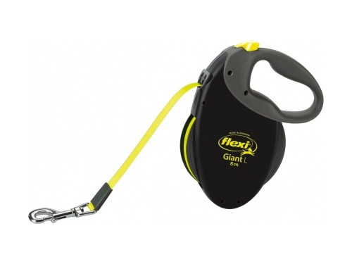 FLEXI Neon Giant L żółta - automatyczna smycz dla psa - 8m - zdjęcie 1