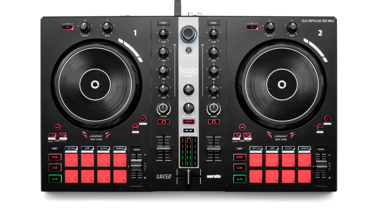 Hercules DJControl Inpulse 300 MK2 - Kontroler DJ - zdjęcie 1