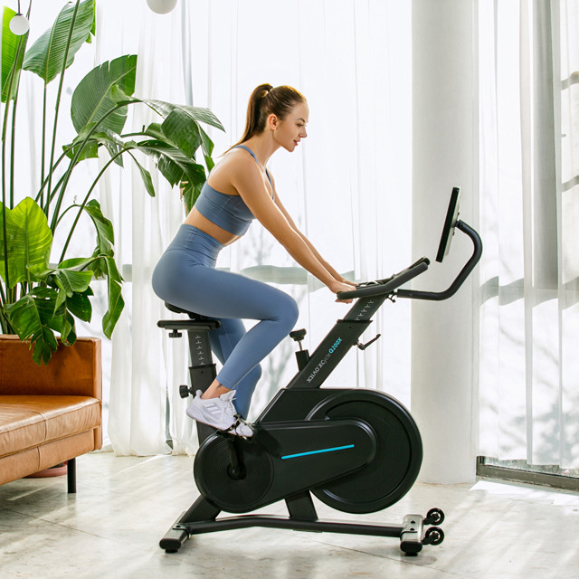 Rower stacjonarny, magnetyczny OVICX Q200X z ekranem dotykowym 15,6" TFT, WIFI bluetooth&app - zdjęcie 3