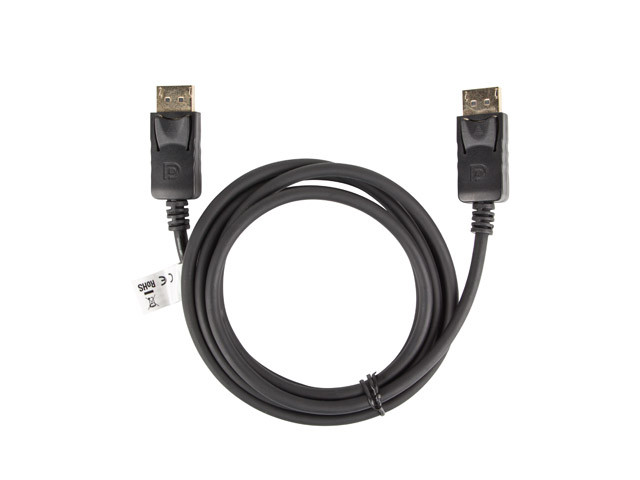 Lanberg kabel displayport m/m 1.8m, 4k, czarny ca-dpdp-10cc-0018-bk - zdjęcie 2