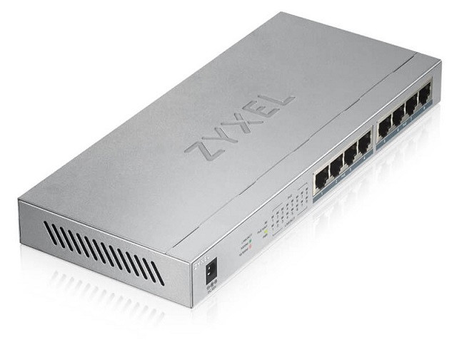 Switch Zyxel GS1008-HP 8p PoE (PoE+: 8) 60W Unmanaged Gigabit - zdjęcie 1