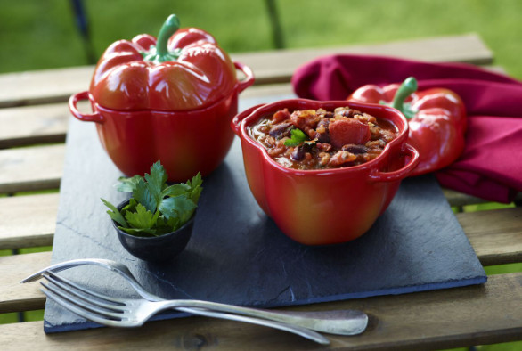 Mini Cocotte okrągły papryka STAUB 40500-325-0 - czerwony 470 ml - zdjęcie 2