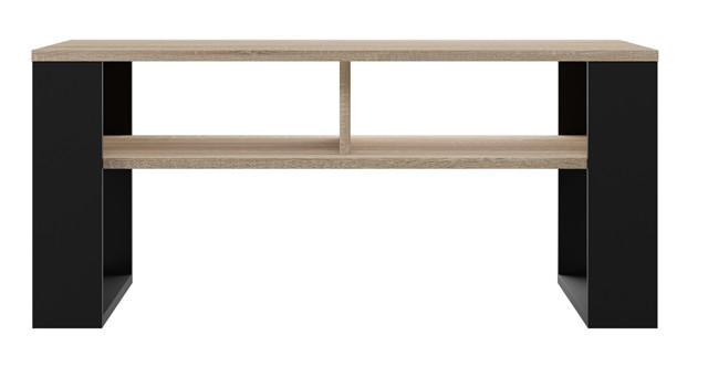 Stolik ława MODERN 2P 90x58xH50 sonoma/czarny - zdjęcie 3