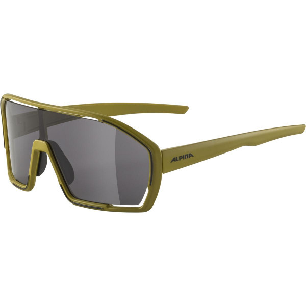 Okulary na rower ALPINA BONFIRE kolor OLIVE MATT szkło BLACK Cat.3 FOGSTOP new 2022 - zdjęcie 1