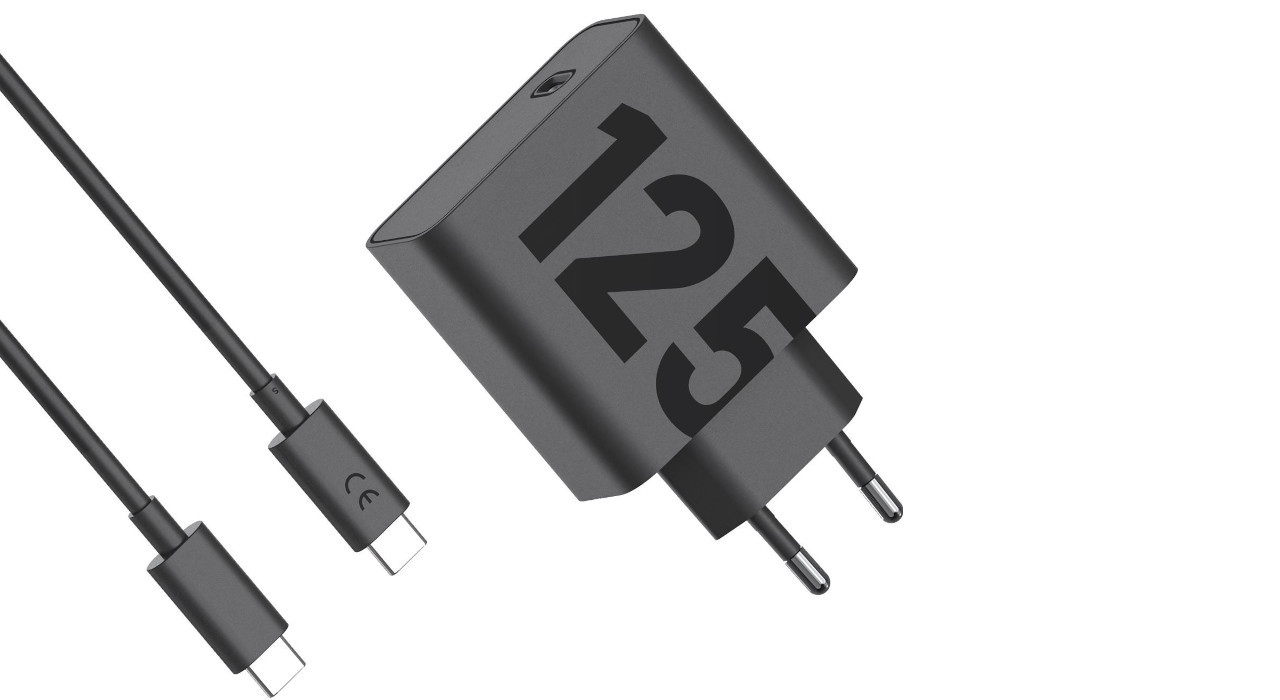 Motorola moto charger 125W black, USB C-C, Black - zdjęcie 1