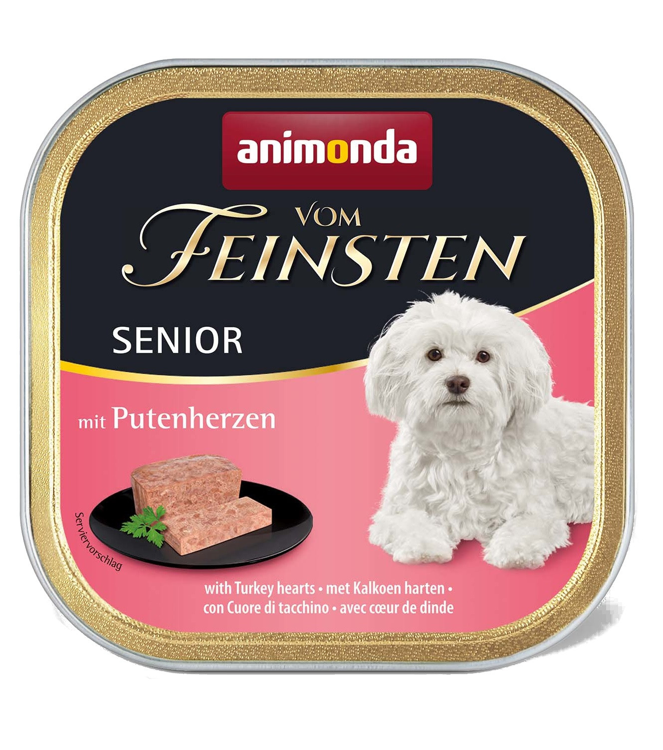 ANIMONDA Vom Feinsten Senior Classic serca indycze - mokra karma dla psa - 150 g - zdjęcie 1