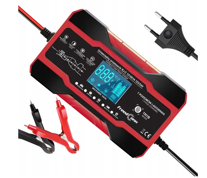 Prostownik akumulatorowy RJ Tianye RJ-C 121001A 12V, 10A /24V 5A - zdjęcie 2