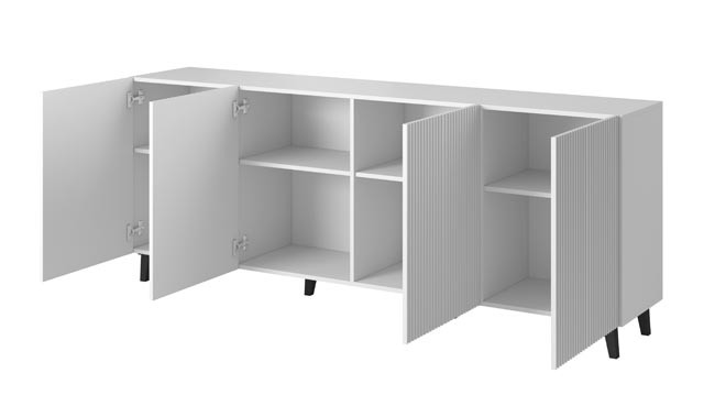 Komoda PAFOS 200x40x82 biały mat - zdjęcie 1