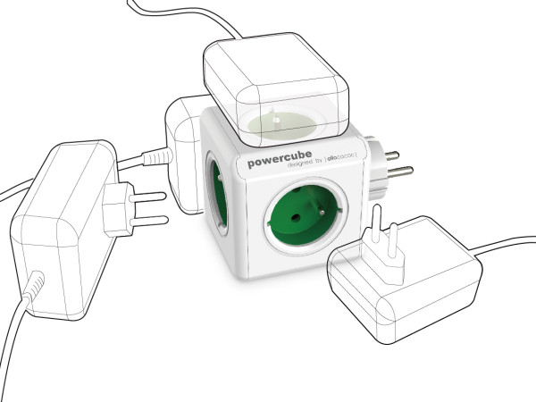 Allocacoc Przedłużacz PowerCube Extended 1.5 m Grey - zdjęcie 4