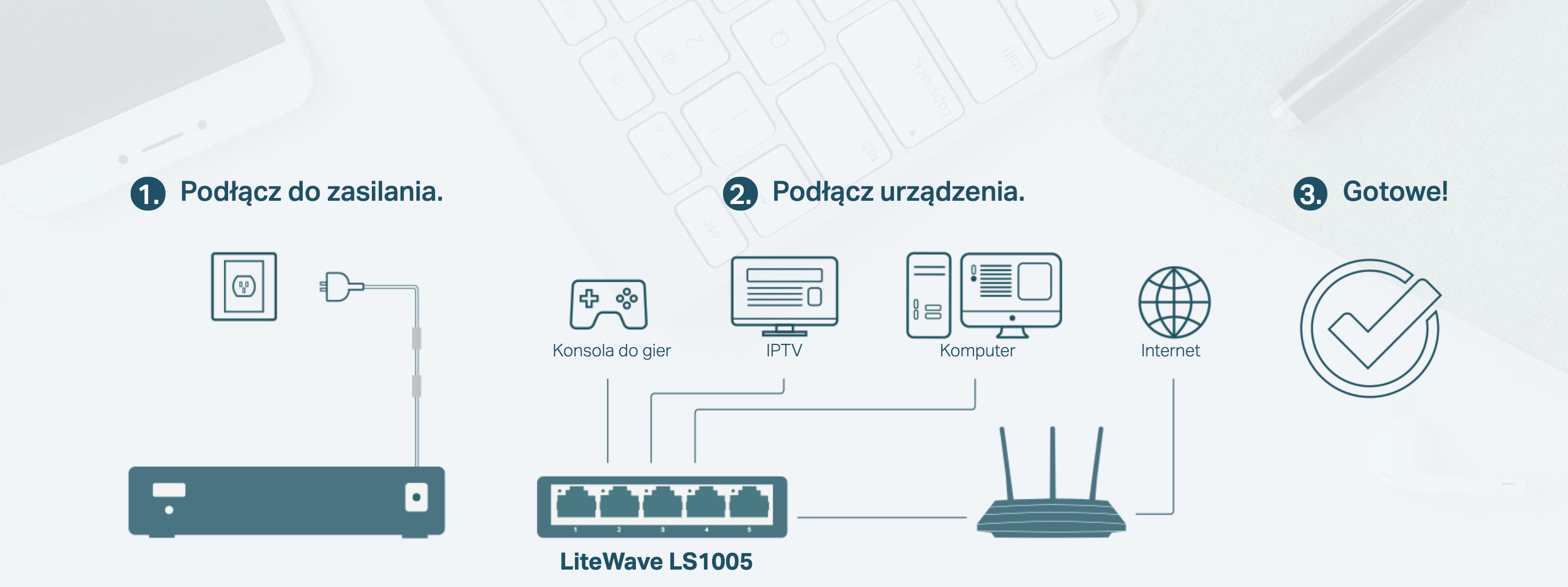 Switch TP-LINK LS1005 - zdjęcie 3