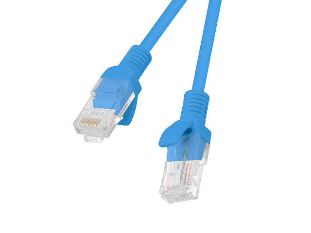 Lanberg Patchcord RJ45 kat. 6 UTP 15m niebieski - zdjęcie 1
