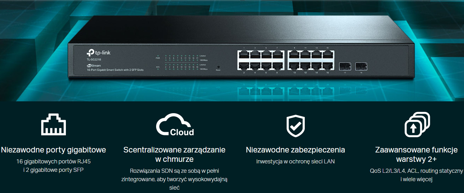 Switch TP-LINK TL-SG2218P - zdjęcie 1