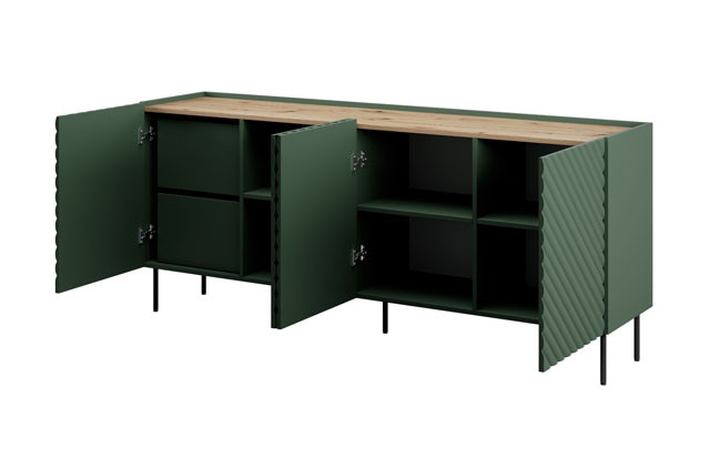 Komoda 4D2SZ ONDA 200x45xH85 zieleń - zdjęcie 2