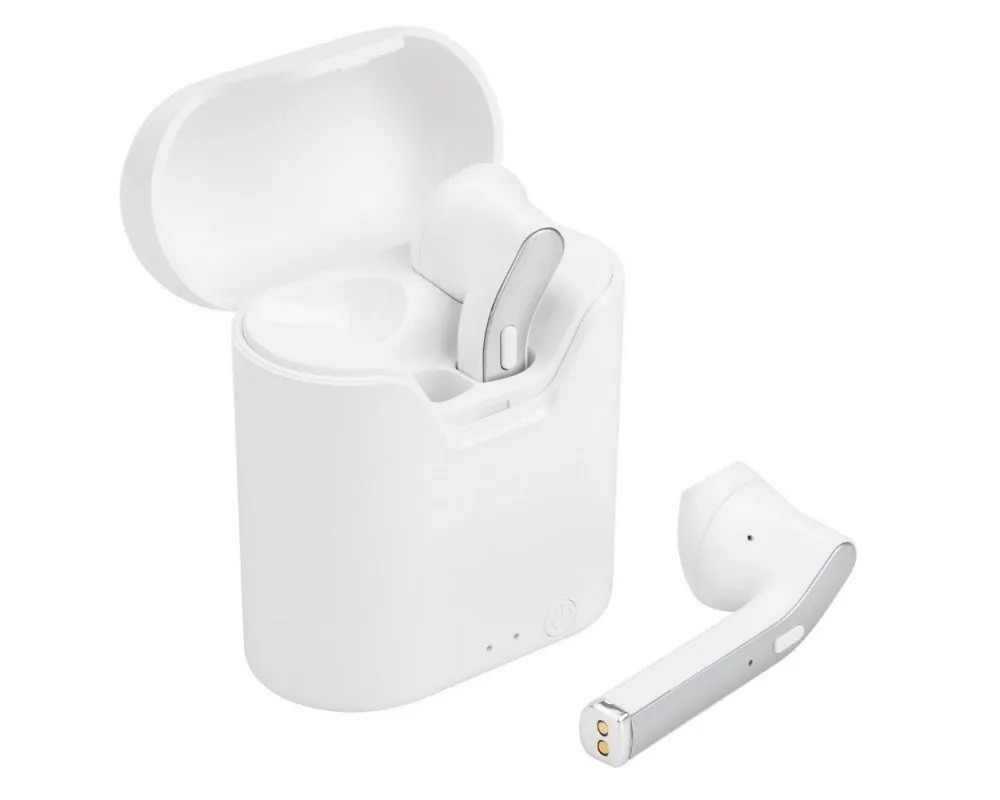 Słuchawki ART AP-TW-B2 (bezprzewodowe, z mikrofonem, TWS (microUSB) białe/srebrne) - zdjęcie 1