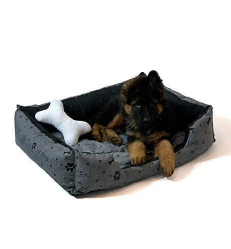GO GIFT Legowisko dla psa XXL - grafit - 90x63x16 cm - zdjęcie 1