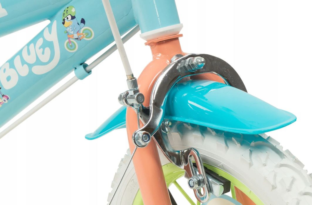 Rower dziecięcy TOIMSA Bluey 12" Błękitno-limonkowy - zdjęcie 6
