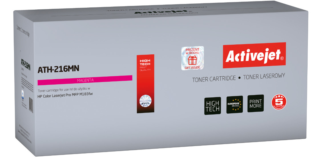 Activejet ATH-216MN Toner do drukarki HP, Zamiennik HP 216A W2413A; Supreme; 850 stron; Purpurowy, z chipem - zdjęcie 1