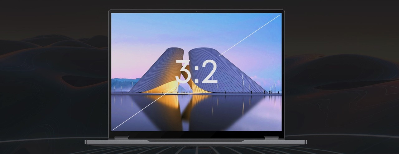 Chuwi FreeBook 2023 Intel i3-1215U 13.5" IPS (2256x1504) Touch x360 12GB SSD512 BT BacklitKeyboard Win11 Space Grey - zdjęcie 3