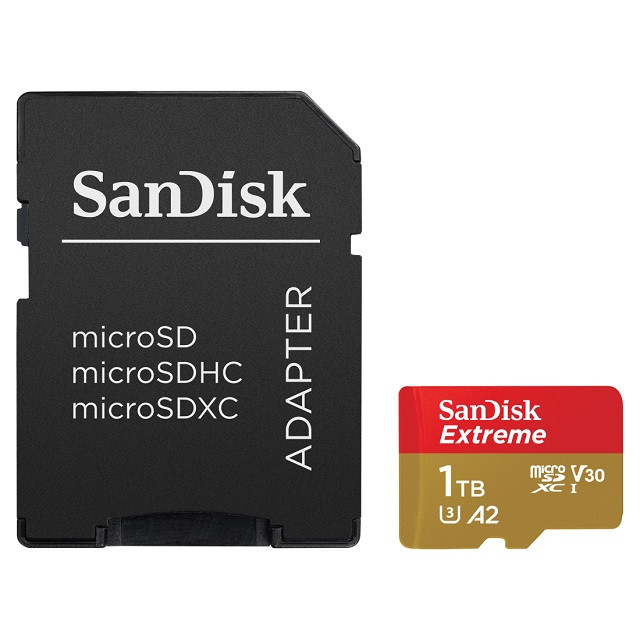 KARTA PAMIĘCI SANDISK EXTREME microSDXC 1 TB 190/130 MB/s A2 C10 V30 UHS-I U3 - zdjęcie 3